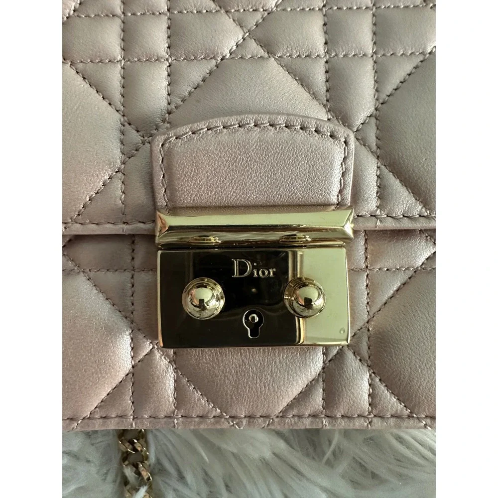 Christian Dior Miss Dior Cannage Leather Pink Bag Handbag